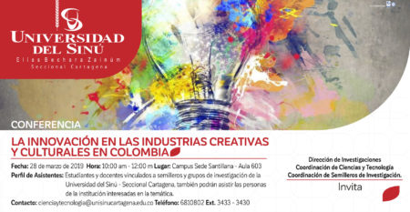 conferencia sobre la innovación en las industrias creativas y culturales en colombia